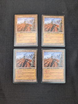 MTG - Magic the Gathering - Wasteland - Tempest - LP x4 Playset - Image 1