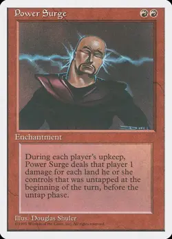 Power Surge NM/M 4th Fourth Edition Red Enchantment Mtg Magic English Regular - Image 1