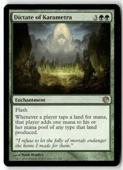Dictate of Karametra 121 Rare Journey Into Nyx Magic: The Gathering Near Mint - Image 1