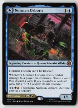 Norman Osborn 39 Mythic Marvel's Spider-Man Magic: The Gathering Near Mint - Image 1