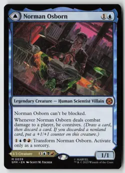 Norman Osborn 39 Mythic Marvel's Spider-Man Magic: The Gathering Near Mint - Image 1