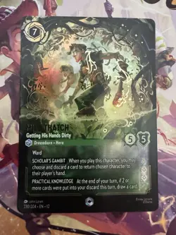 Milo Thatch - Getting His Hands Dirty - 230/204 - Enchanted - Holofoil Lorcana - Image 1