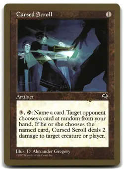 Cursed Scroll 1998 Ben Rubin (TMP) 281 Magic_the_gathering World Championship - Image 1