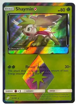Shaymin Prism Star - 10/181 - SM Team Up Holo Rare Pokemon Card - NM - Image 1