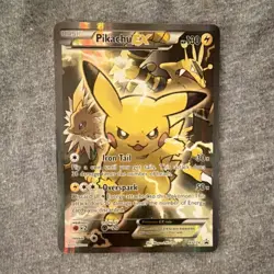 The Pokemon Company Pikachu EX XY124 XY Black Star Promo Full Art Holo 130 HP - Image 1