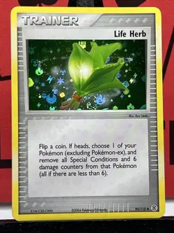 Life Herb 93/112 EX FireRed & LeafGreen SWIRL Reverse Holo Rare Pokemon Card - Image 3