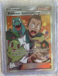 Pokemon Professor Elm's Lecture 213/214 Lost Thunder UR Foil Full Art English - Image 1