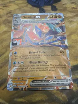 Greninja ex Prize Pack Series 7 Promo Pokemon Card NM/LP Stamp - Image 1