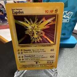 Pokemon Zapdos Base Set Holo Rare Unlimited 016/102 90 HP EN 1999 - Image 1