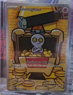 Gimmighoul SV04 Paradox Rift 198/182 Illustration Rare Holo English Pokemon TCG - Image 1