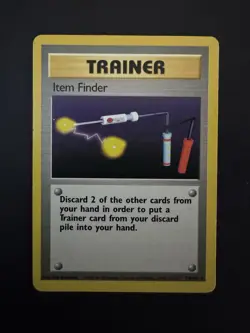 Item Finder 74/102 – Pokemon TCG – 1999–2000 – Vintage Trainer Card LP - Rare - Image 1
