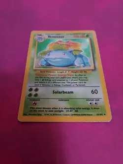 Venusaur 15/102 Base Set Holo Rare 100 HP Stage 2 English Pokemon TCG - Image 2