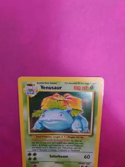 Venusaur 15/102 Base Set Holo Rare 100 HP Stage 2 English Pokemon TCG - Image 5