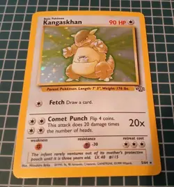 Pokemon Kangaskhan Jungle Holo Rare Unlimited 05/64 HP Basic English - Image 3