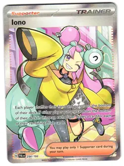 Iono - 254/193 SV02: Paldea Evolved NM Pokemon TCG - Image 1