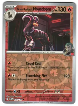 Team Rocket's Houndoom 038/182 Reverse Holo SV10: Destined Rivals Pokemon TCG - Image 1