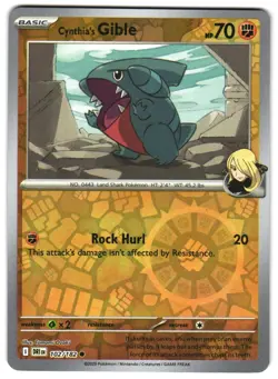 Cynthia's Gible 102/182 Reverse Holo SV10: Destined Rivals Pokemon TCG - Image 1