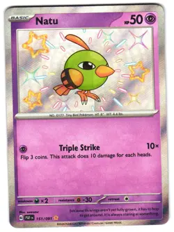 Natu - 151/091 SV: Paldean Fates NM Pokemon TCG - Image 1