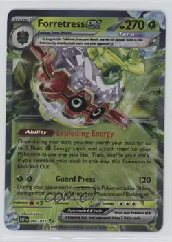 Forretress ex Pokemon Scarlet & Violet Paldean Fates #002 - Image 1