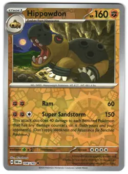 Hippowdon 106/182 Reverse Holo SV10: Destined Rivals Pokemon TCG - Image 1