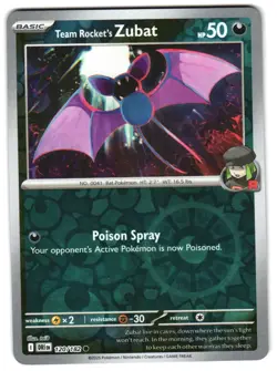 Team Rocket's Zubat 120/182 Reverse Holo SV10: Destined Rivals Pokemon TCG - Image 1