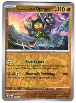 Cornerstone Mask Ogerpon 111/182 Reverse Holo SV10: Destined Rivals Pokemon TCG - Image 1