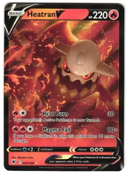 Heatran V 025/189 SWSH10: Astral Radiance NM Pokemon TCG - Image 1