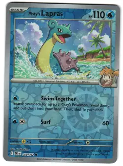Misty's Lapras 050/182 Reverse Holo SV10: Destined Rivals Pokemon TCG - Image 1