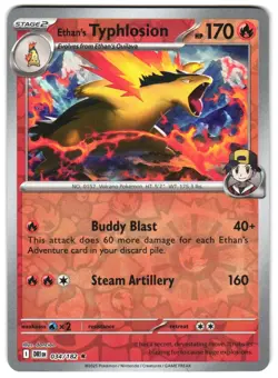 Ethan's Typhlosion 034/182 Reverse Holo SV10: Destined Rivals Pokemon TCG - Image 1