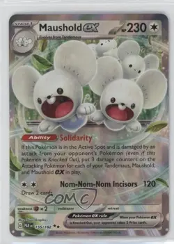 Maushold ex Pokemon Scarlet & Violet Paradox Rift (PAREN) #155 - Image 1