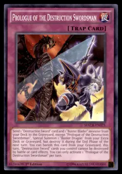 Yu Gi Oh! Prologue of the Destruction Swordsman EN075 1st Edition Regular - Image 1