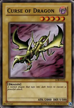 Curse Of Dragon - Super Rare LOB-E053 - MP - YuGiOh - Image 1