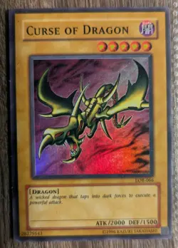 Vintage YUGIOH HOLO 4pack B.Ey.Wh.Dr, RedEy, CurOfDrag,DarkNec RAINBOW RARE NM - Image 5