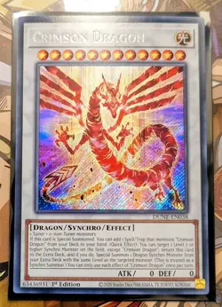 Crimson Dragon (Secret Rare) - DUNE-EN038 - Yu-Gi-Oh TCG - Image 1