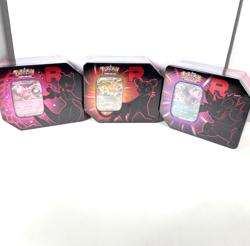 Pokemon Destined Rivals: Team Rocket Tins (Mewtwo, Nidoking, Persian) Set of 3 - Image 1