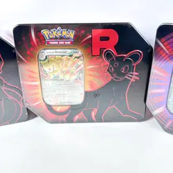 Pokemon Destined Rivals: Team Rocket Tins (Mewtwo, Nidoking, Persian) Set of 3 - Image 4