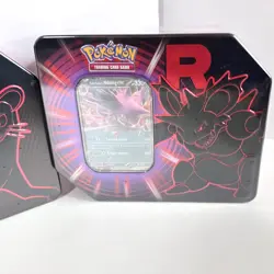 Pokemon Destined Rivals: Team Rocket Tins (Mewtwo, Nidoking, Persian) Set of 3 - Image 5