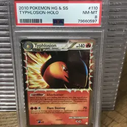 2010 POKEMON HEARTGOLD SOULSILVER TYPHLOSION PRIME #110 ULTRA PSA 8 NM 119299065 - Image 3