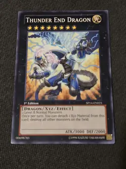 Thunder End Dragon SP14-EN021 Common 1st Edition NM Yugioh - Image 1