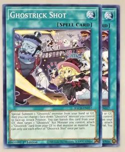 Yugioh! 2x Ghostrick Shot - BACH-EN057 - Common - 1st Edition Near Mint, English - Image 1