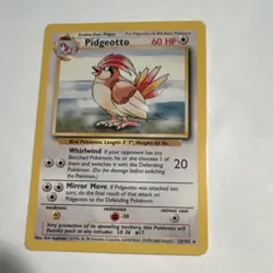 Pokemon Pidgeotto Base Set Uncommon 60 HP 22/102 Unlimited Regular English 1999 - Image 1