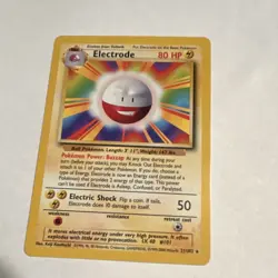 Pokemon TCG Electrode Base Set Rare 80 HP 021/102 Unlimited Regular English 1999 - Image 1