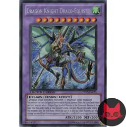 Yugioh Dragon Knight Draco-Equiste CT07-EN003 Secret Rare Limited Edition LP - Image 1