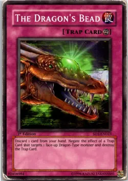 Yugioh Yu-Gi-Oh The Dragon's Bead SD1-EN023 1st Edition Dragon's Roar - Image 1