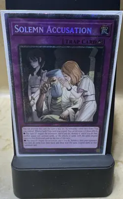 Solemn Accusation (Starlight Rare) BLZD-EN079 Blazing Dominion Yu-Gi-Oh! TCG - Image 1