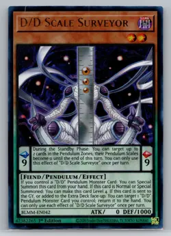 YuGiOh! - D/D Scale Surveyor BLMM-EN042 Ultra Rare 1st Edition Near Mint - Image 1