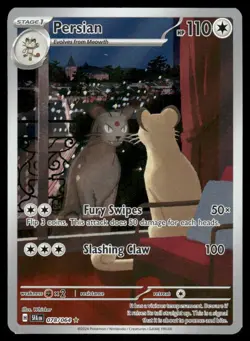 Pokemon Cards Persian 078/064 Shrouded Fable Illustration Rare NM - Image 1