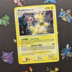 Ampharos 1/132 HOLO BLEED PL -Vintage Rare Pokemon Card- Secret Wonders (5z) - Image 1