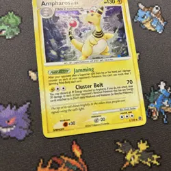 Ampharos 1/132 HOLO BLEED PL -Vintage Rare Pokemon Card- Secret Wonders (5z) - Image 2