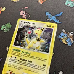 Ampharos 1/132 HOLO BLEED PL -Vintage Rare Pokemon Card- Secret Wonders (5z) - Image 4